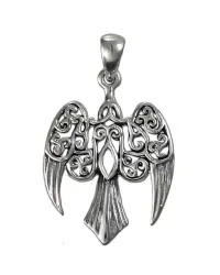 Raven Sterling Silver Small Morrigan Pendant