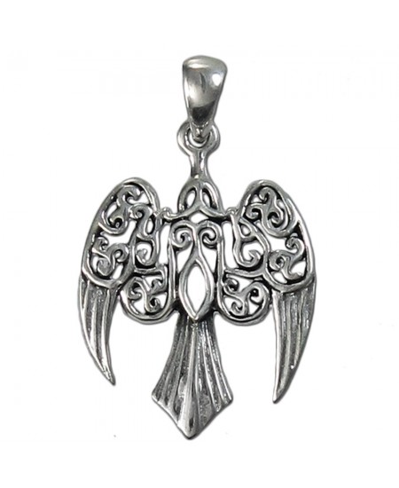 Raven Sterling Silver Small Morrigan Pendant