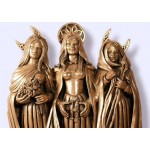 Triple Goddess Bronze Statue