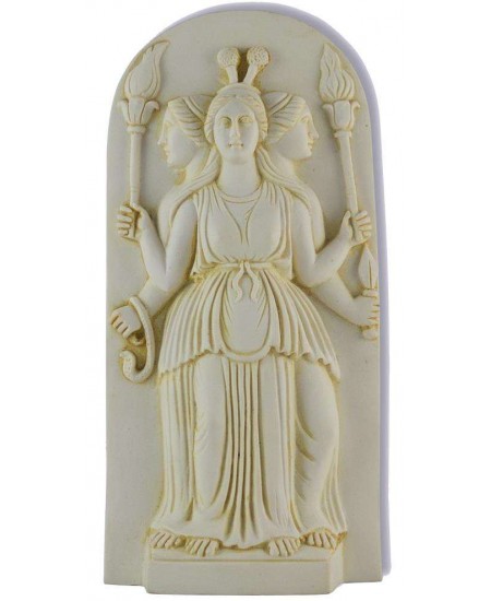 Hecate Triple Goddess Ivory Plaque