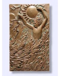 Fire Element Plaque by Ann Zeleny