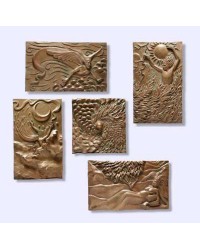 The Five Elements Plaque Set by Ann Zeleny