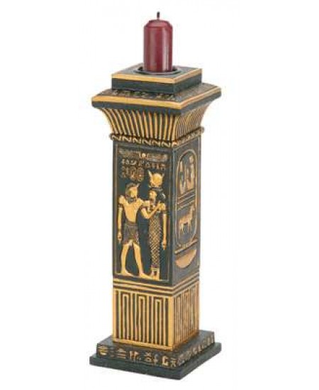 Egyptian Column Candle Holder