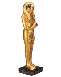 Horus Egyptian God Gold Resin Statue