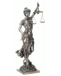 Lady Justice with Scales Bronze Statue