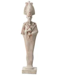 Osiris Egyptian God Limestone Color Statue - 8.5 Inches