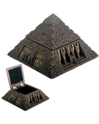 Pyramid Egyptian Bronze Finish 2 3/4 Inch Box