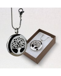 Tree of Life Aromatherapy Locket Necklace
