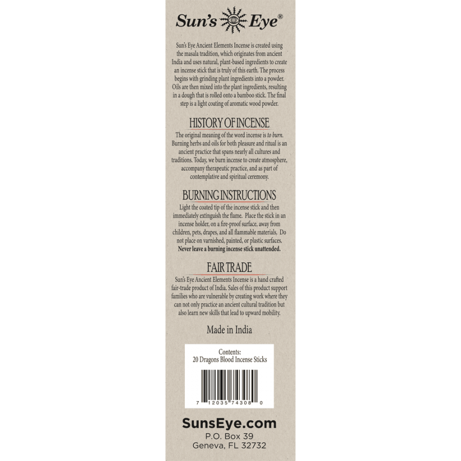 Ancient Elements Dragon S Blood Incense Sticks Suns Eye Natural Incense Ancient Elements Dragon S Blood Incense Sticks Suns Eye Natural Incense