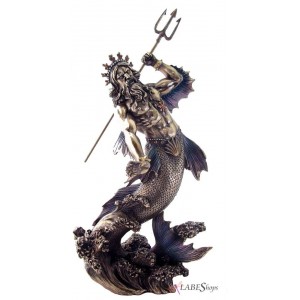 Poseidon Lord of the Sea Bronze Statue