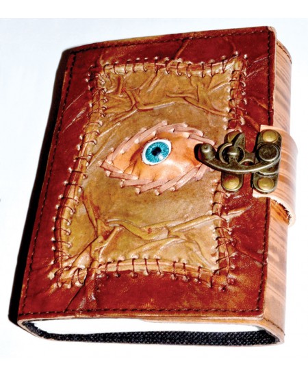 All Knowing Eye 7 Inch Leather Journal with Latch