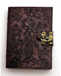 Wolf Tree Leather 7 Inch Journal with Latch