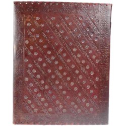 Tree of Life Leather Blank Book with Latch - 10 x 13