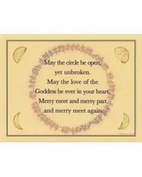 Circle Blessing Parchment Poster