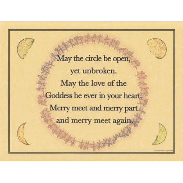 Circle Blessing Parchment Poster