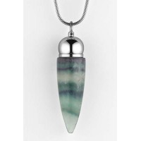 Fluorite Chamber Pendulum with Chain