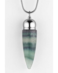 Fluorite Chamber Pendulum with Chain