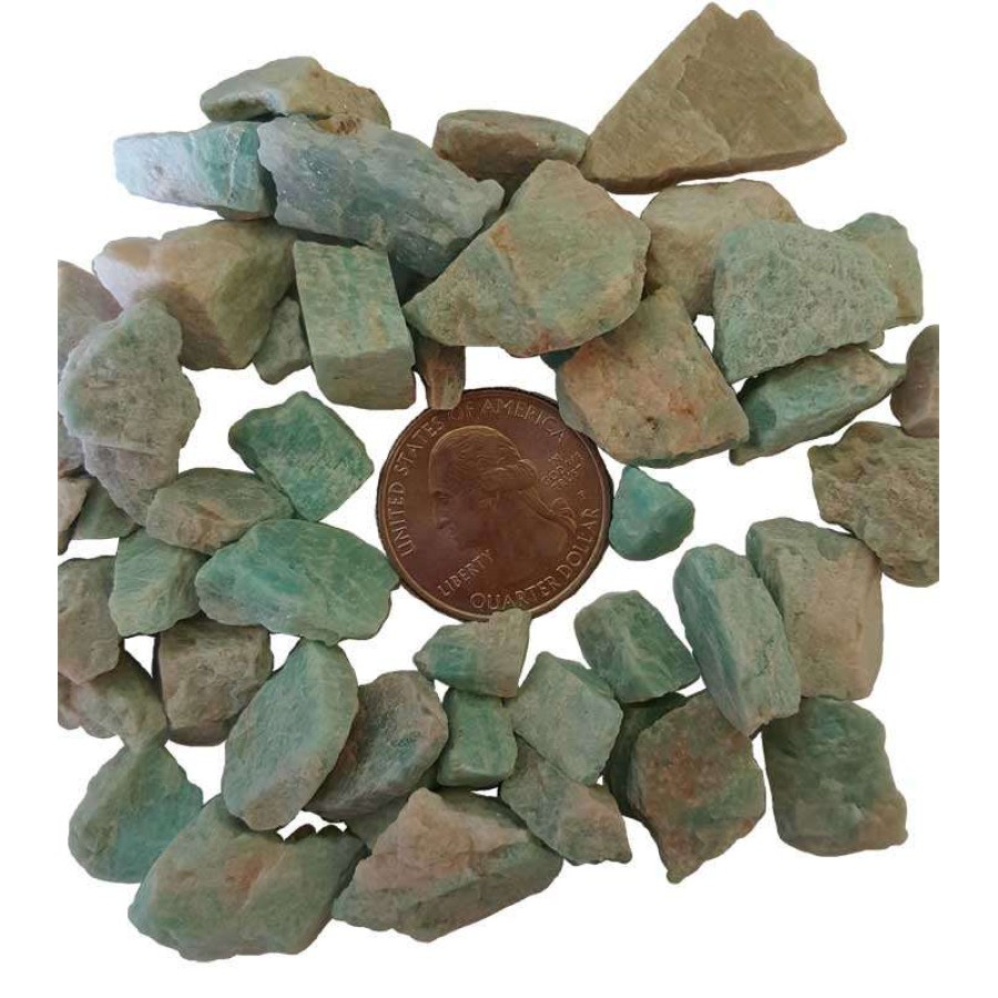Amazonite Raw Stone For Communications And Luck By Blessed Herbals