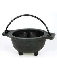 Cast Iron 3 1/2 Inch Wide Mouth Mini Cauldron