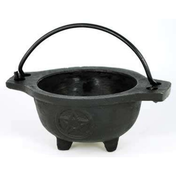 Cast Iron 3 1/2 Inch Wide Mouth Mini Cauldron