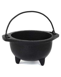 Cast Iron 6 Inch Wide Mouth Mini Cauldron