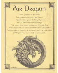 Air Dragon Parchment Poster