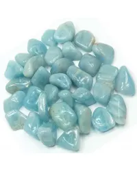 Aquamarine Tumbled Stones - 1 Pound Pack