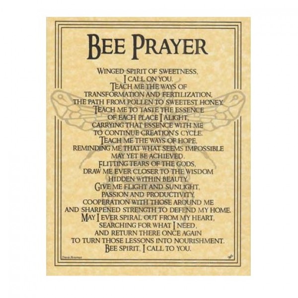 Bee Animal Spirit Parchment Poster