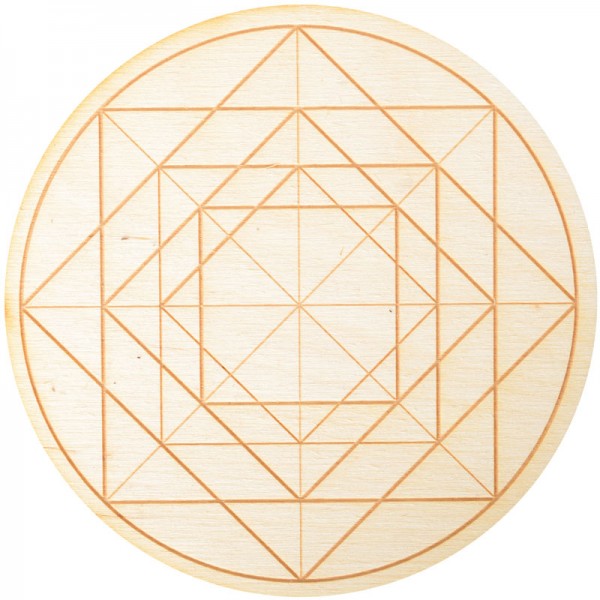 Geometric Symbol Crystal Grid in 3 Sizes
