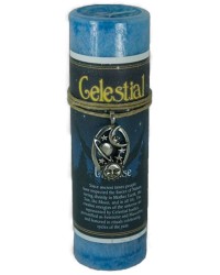 Celestial Universe Spell Candle with Amulet Pendant