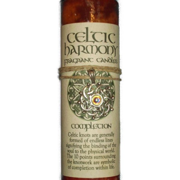 Celtic Harmony Completion Candle with Pendant