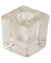 Clear Glass Mini Candle Holder