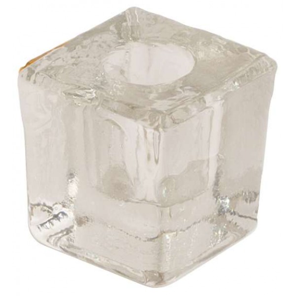 Clear Glass Mini Candle Holder