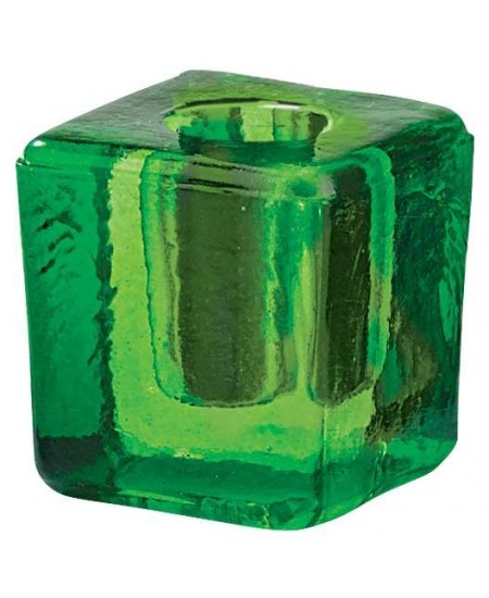 Green Glass Mini Candle Holder