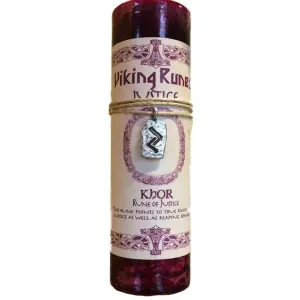 Khor Justice Viking Rune Amulet Candle