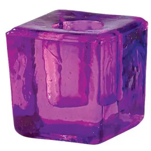 Purple Glass Mini Candle Holder