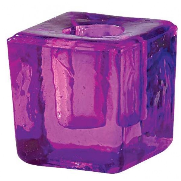 Purple Glass Mini Candle Holder