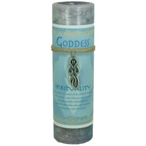 Goddess Spirit Spell Candle with Amulet Pendant