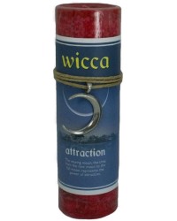 Wicca Attraction Spell Candle with Amulet Pendant