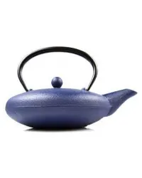 Blue Cast Iron Tea Pot