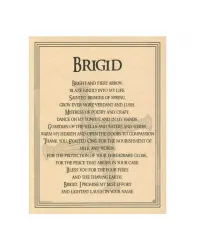 Brigid Goddess Parchment Poster