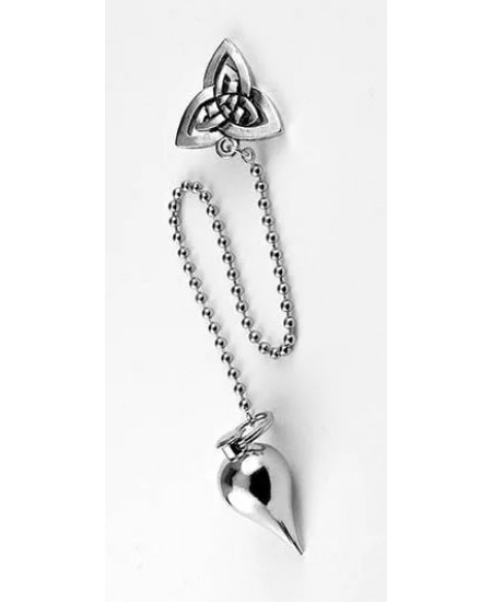 Celtic Teardrop Stainless Steel Pendulum