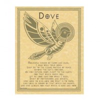 Dove Prayer for Peace Parchment Poster