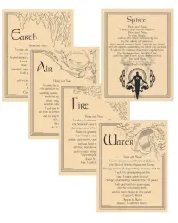 Element Invocation Set of 5 Parchment Posters