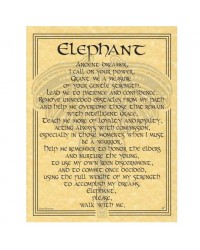 Elephant Animal Spirit Parchment Poster