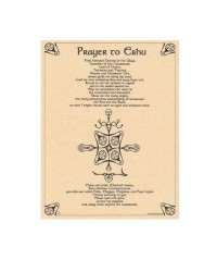 Prayer to Eshu Parchment Poster