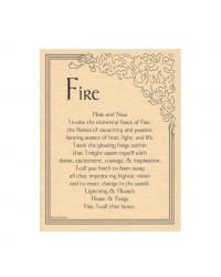 Element of Fire Parchment Poster