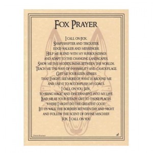 Fox Animal Spirit Parchment Poster