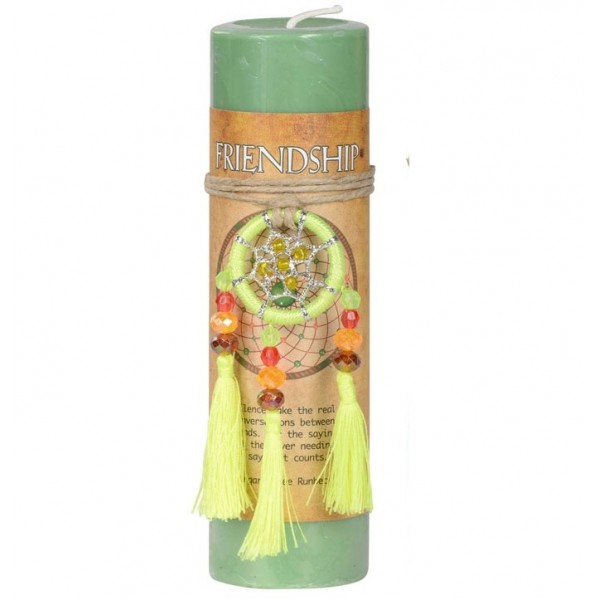 Friendship Dreamcatcher Pillar Candle