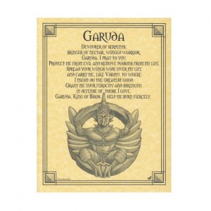 Garuda Hindi Protection Parchment Poster